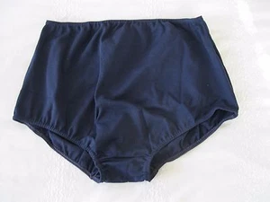 Girls Classic Gymphlex NAVY BLUE 100% Nylon Gym Knickers Size L (W28-36") 15/02 - Picture 1 of 9