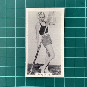 Toby Wing cigarette card MURRAY'S BATHING BELLES #11 1930s Vintage Antique Rare