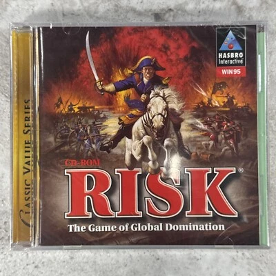 Risk CD-ROM Hasbro Interactive PC Win95 Board Game on Your Computer NEW Vintage - Image 1 of 3