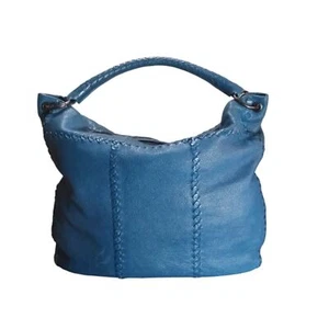 Bottega Veneta Large Luxury Hobo Bag Turquois Pebbled Leather Shoulder Bag - Picture 1 of 14