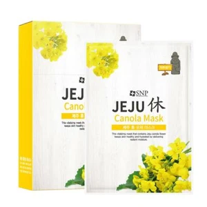 SNP - JEJU REST CANOLA SHEET MASK from 10pcs/Vitality/over 50 Sheets Express - Picture 1 of 4