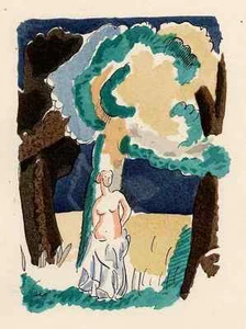 3 WEIBLICHE AKTE - Adolphe FEDER - 3 Colorierte Lithographien um 1930 - Picture 1 of 1