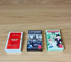 Collection playing cards - MONOPOLY & BATTLESHIP - Great for the kids! - Picture 1 of 3