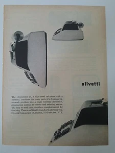 1960 Olivetti Divisumma 24 calculator vintage business machine ad - Picture 1 of 1