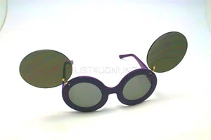 LILA MAUS OHR KLAPPBARE SONNENBRILLE DRAG QUEEN RAVE MICKEY MINI SCHWARZE GLÄSER - Bild 1 von 3
