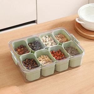 Portable Charcuterie Container with Lid Divided Serving Tray Clear Organizer,wa - Picture 1 of 26