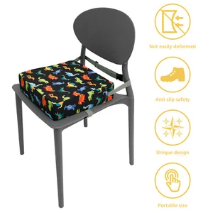 Toddler Booster Seat Soft Breathable Booster Seat Pad with Safety Buckles GQ - Picture 1 of 11