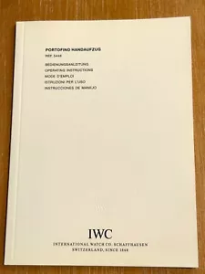 Various Models Authentic IWC New Old Stock Operating Instructions Manuals - Picture 1 of 16