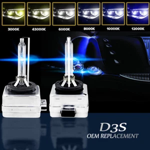 2PCS OEM D3S D3R 35W 42403 42302 66340 66340HBI HID XENON HEADLIGHT BULBS SET - Picture 1 of 11