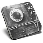Square Single Coaster bw - Vintage Switchboard Phone Retro Wartime  #43722
