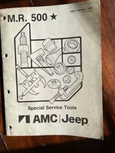 Factory Original 80-86 Jeep service manual M.R.500 - Picture 1 of 5