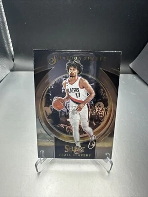2022-23 Panini Select - Select Certified #1 Shaedon Sharpe (RC) Portland - Image 1 of 4