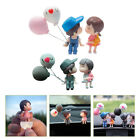  2 Pairs Plastic Lovers Couple Cute Ornament Avatar Decor Dashcams for Cars