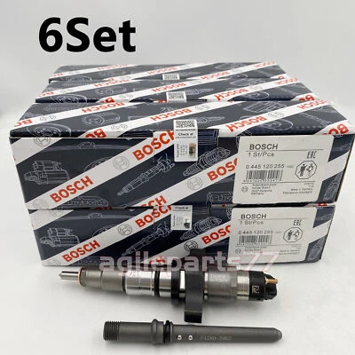 6X Fuel Injector 0445120255 Bosch For 2003-2004 Dodge Ram 2500 3500 Cummins 5.9L - Image 1 of 4