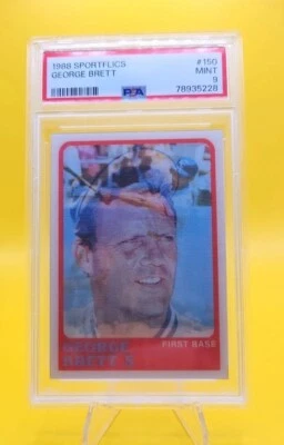 1988 Sportflics George Brett #150 MINT Psa 9 - Image 1 of 2