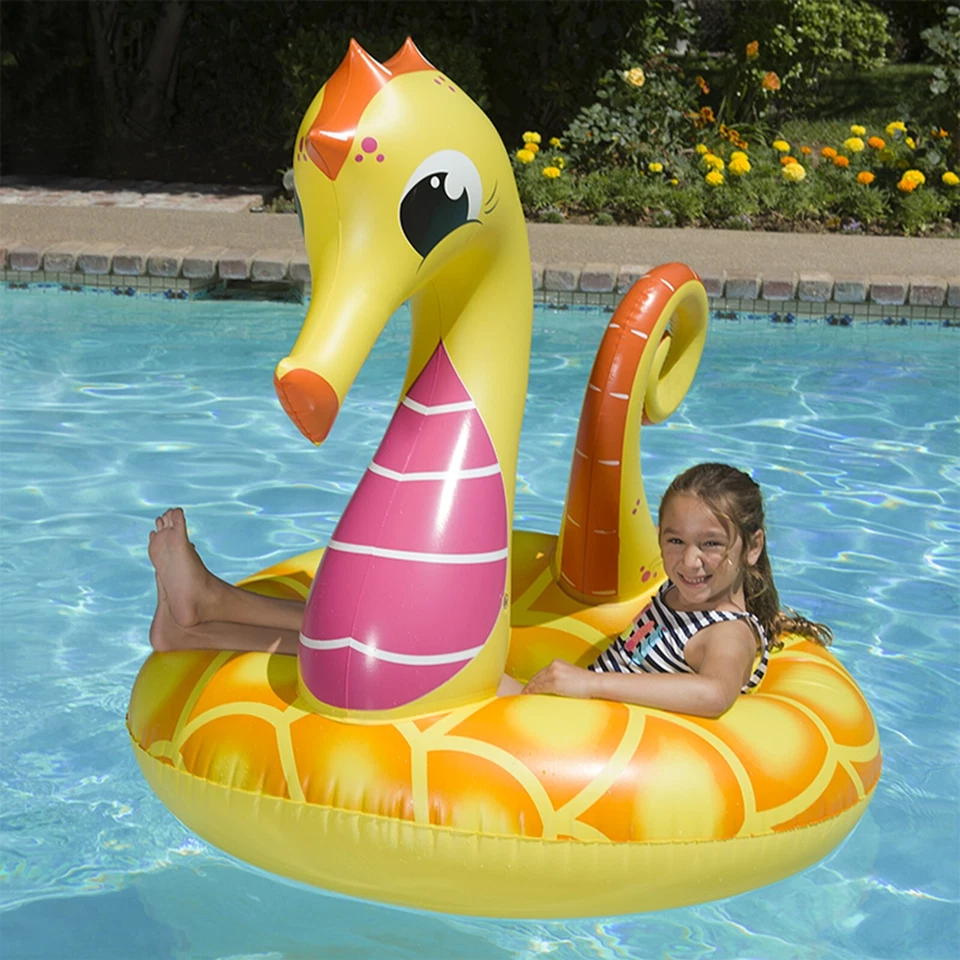 Poolmaster 87157 48" Yellow Seahorse Tube '87157 - Sports & Outdoor Play