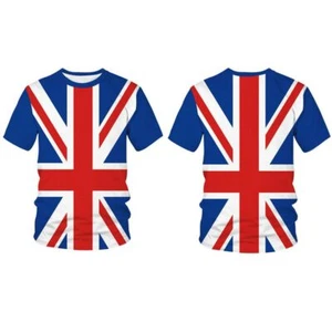 Tshirt Platinum Jubilee Queen Elizabeth Crew Neck Union Jack T-Shirt Unisex - Picture 1 of 5