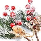 Décoration de Noël avec pin artificiel baie et fleur de houx 510 pièces