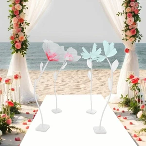 4PCS Wedding Giant Artificial Decoration Artificial Giant Flowers & Butterflys - Picture 1 of 24