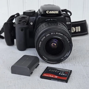 Canon EOS Rebel XTi Digital SLR Camera, 18-55mm NO FLASH Tested - Picture 1 of 13