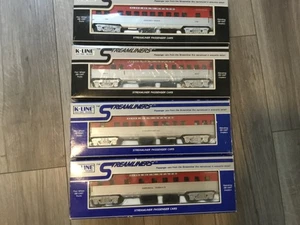 O Scale K-Line Set of (4) Golden State Streamliners Passenger Car Trains 1:48 - Picture 1 of 12