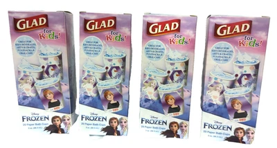 Tazas de baño de papel Disney Frozen Glad para niños 3 oz ea 4 paquetes 20/paquete 80 en total Foto 1 de 4