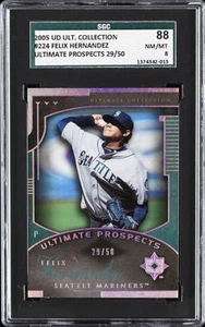 2005 UD ULT. COLL ULTIMATE PROSPECTS 29/50 #224 FELIX HERNANDEZ SGC 8 - Picture 1 of 2