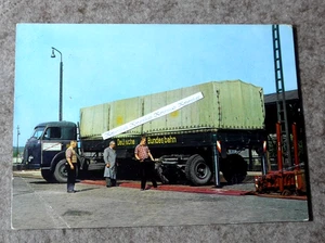AK LKW Sattelschlepper  Bundesbahn Strasse - Schiene - Picture 1 of 3
