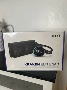 2024 KRAKEN ELITE 240 BLACK AIO LIQUID COOLER WITH IPS LCD PERFORMANCE FANS - Photo 1/2