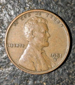 1951-D 1c Wheat Cent Rpm D/D Repunched Mint Mark Tilted Rotated Extra Fine  - Picture 1 of 14