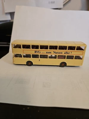 Autobús de dos pisos Wiking 730 MAN SD 200 Berlín hecho en Alemania escala HO SIN USAR, EN CAJA Foto 1 de 4