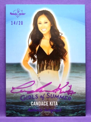 Bench Warmer 2025 Girls of Summer Candace Kita PURPLE FOIL AUTOGRAPH #'d 14/20 - Image 1 of 2