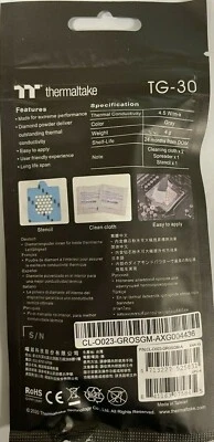 New Thermaltake TG-30 Premium CPU/GPU Heatsink Thermal Compound - 4g - Image 1 of 2