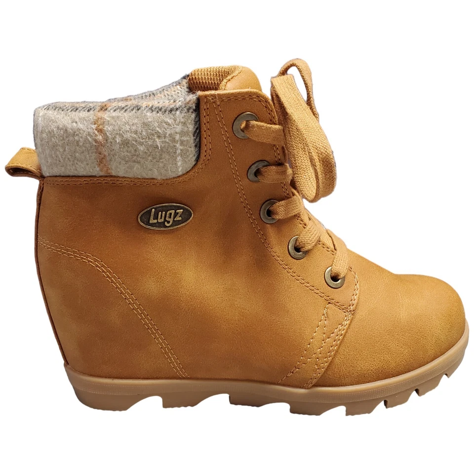 Botas al tobillo de invierno Lugz Marsella para mujer talla 7 tostadas punta redonda con cordones WMARSV-2370 Foto 1 de 4