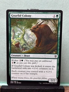 MTG TCG: Gnarlid Colony 185/280, Zendikar Rising - Picture 1 of 1