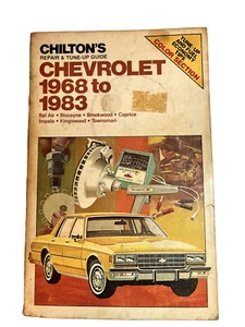 Chilton's Repair & Tune-up Guide CHEVROLET 1968-1983 Good Condition - Picture 1 of 4