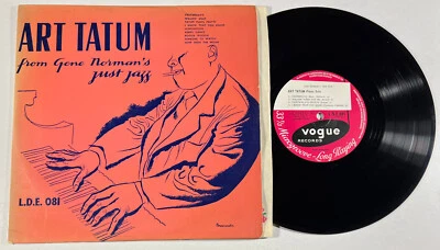 Art Tatum from Gene Norman's just Jazz LP 33 tours 10" VOGUE L.D.E. 081 - Photo 1/4