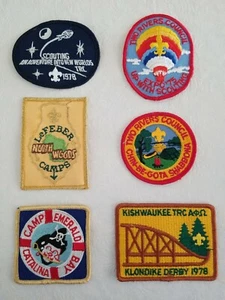Lot of 6 Vintage Boy Scout Patches Lot 6 - Picture 1 of 1