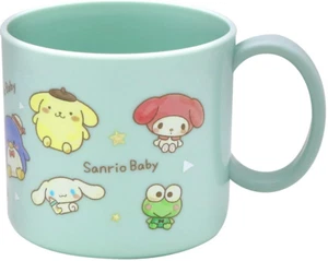 JAPAN SANRIO Mug Cup 210mL Hello Kitty My Melody Kuromi Blue Green Kitchen Water - Picture 1 of 4