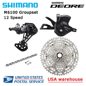 New Shimano Deore M6100 12 Speed Micro Spline Drivetrain Groupset 51T MTB (OE) - Picture 1 of 2