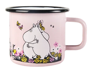 Moomin Esmalte Taza Moomin Abrazo 3,7 dl Muurla *NUEVO - Imagen 1 de 3