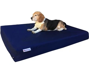 "Espuma viscoelástica ortopédica impermeable grande azul nailon para mascotas perro 41x27x4 28""x48" - Imagen 1 de 14