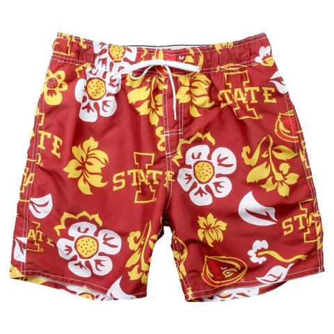 Men's Iowa State Cyclones Swim Trunks Floral Swim Shorts Cover