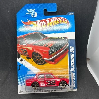 Hot Wheels Faster Than Ever '12 Datsun Bluebird 510 rojo 32 Foto 1 de 4