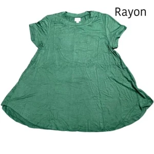 MEDIUM ERIKA LuLaRoe ~ SOLID GREEN ~ Swing Top; Sizes 8-10; nwt - Picture 1 of 2