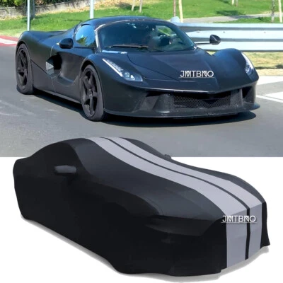 Capa de carro completa elástica interna à prova de poeira linha cinza personalizada para Ferrari LaFerrari - Imagem 1 de 4