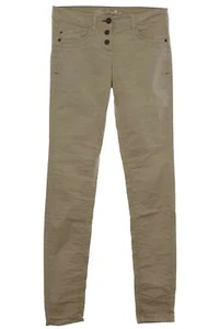 Pantalones de mujer Tom Tailor Boyfriend relajados gabardina elásticos beige talla 34 36 - Imagen 1 de 4
