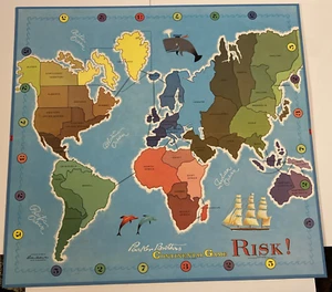 Vintage Risk Board Game 1963 Edition Parker Brothers Replacement Game Board Only - Picture 1 of 12