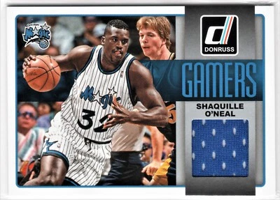 SHAQUILLE O'NEAL 2014-15 PANINI DONRUSS GAMERS #7 GAME WORN Jersery Patch - Image 1 of 2