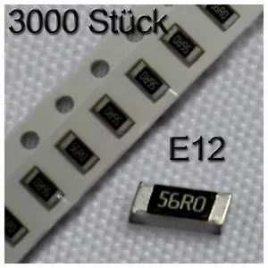 3000 SMD Resistors 1206 0.25W 1% Assortment Set Resistor 1/4W E12 - Picture 1 of 1